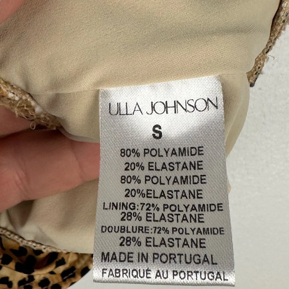 Ulla Johnson Animal Print Reina One Shoulder‎ and Dani Hipster Swimsuit Size S